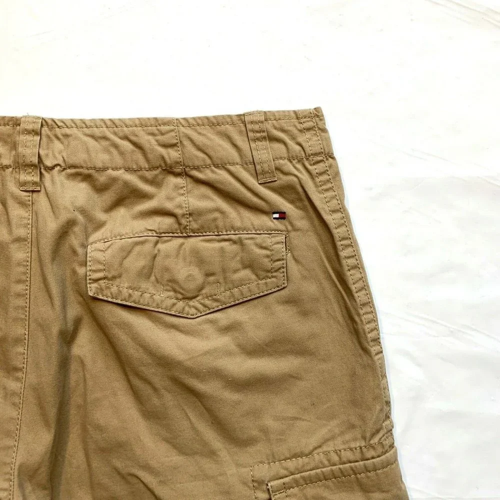 Tommy Hilfiger Cargo‎ Shorts Mens 33 (35x11.5) Relaxed Longer Length Heavyweight
